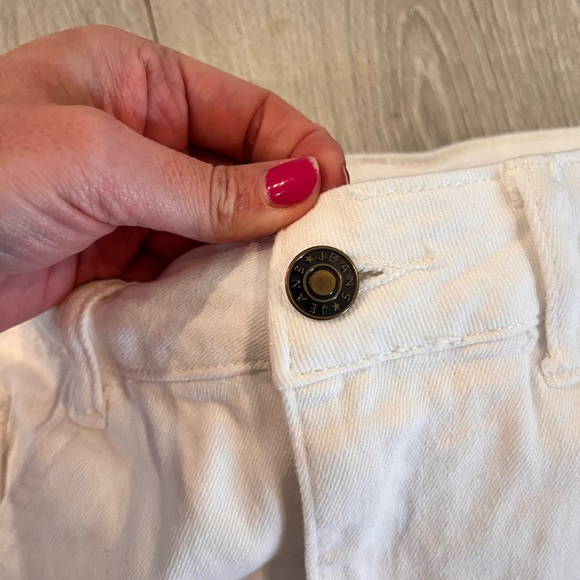 Free People Barrel White Jeans - Picture 2 of 5